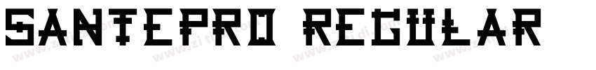 SantePro Regular字体转换